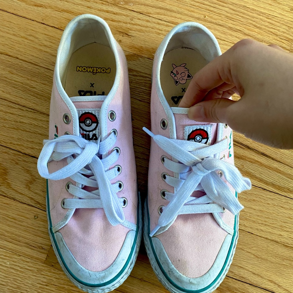 Fila X Pokémon jigglypuff sneakers